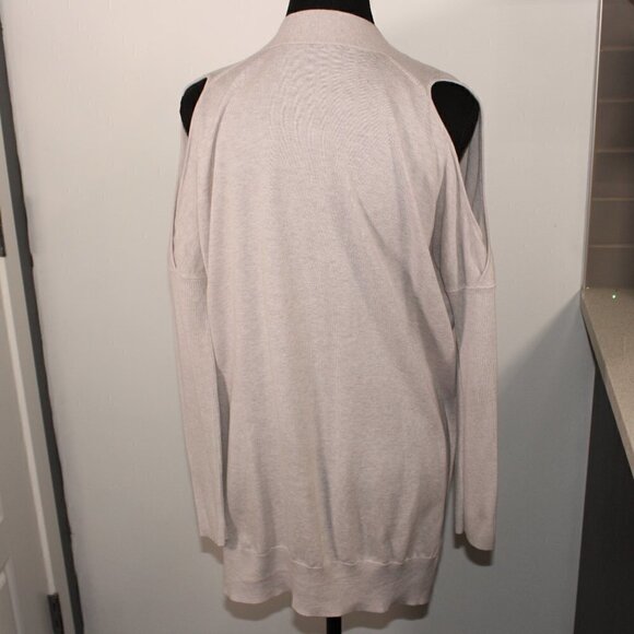 All Saints Reya Open Shoulder Cardigan Size XS Cream - Picture 4 of 6